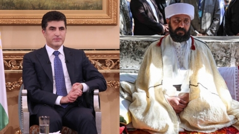 Serokê Herêma Kurdistanê pîrozbahiyê li Babeşêx dike